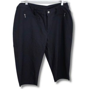 LUCY Black Women's MOUNTAIN BIKE Bermuda Shorts - Athletic Stretch Size 12